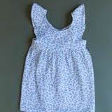 Vestido volante flor mini