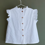 Blusa niña rayitas blancas