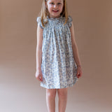 Vestido punto smock flor Matilde