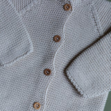 Chaqueta de punto tostado
