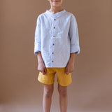 Camisa niño rayitas azules