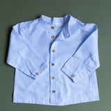 Camisa niño rayitas azules