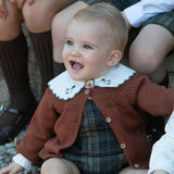 Chaqueta bebé punto CHESTNUT