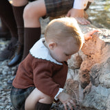 Chaqueta bebé punto CHESTNUT