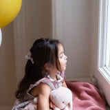 Vestido punto smock flor Camila