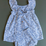 Vestido volante con ranita flor Matilde